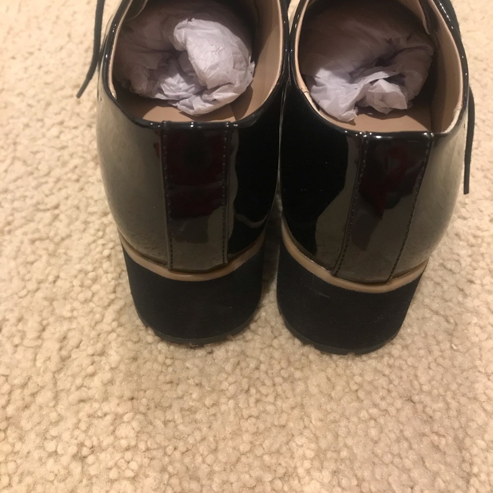 Black platform shoes